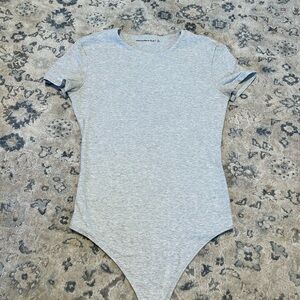 Heather gray body suit